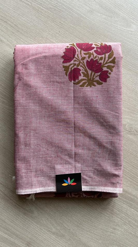 Simple Printed Cotton Saree -25502