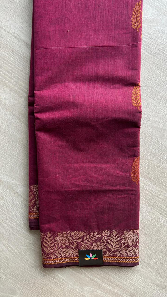 Woven Butta Cotton Saree -25510