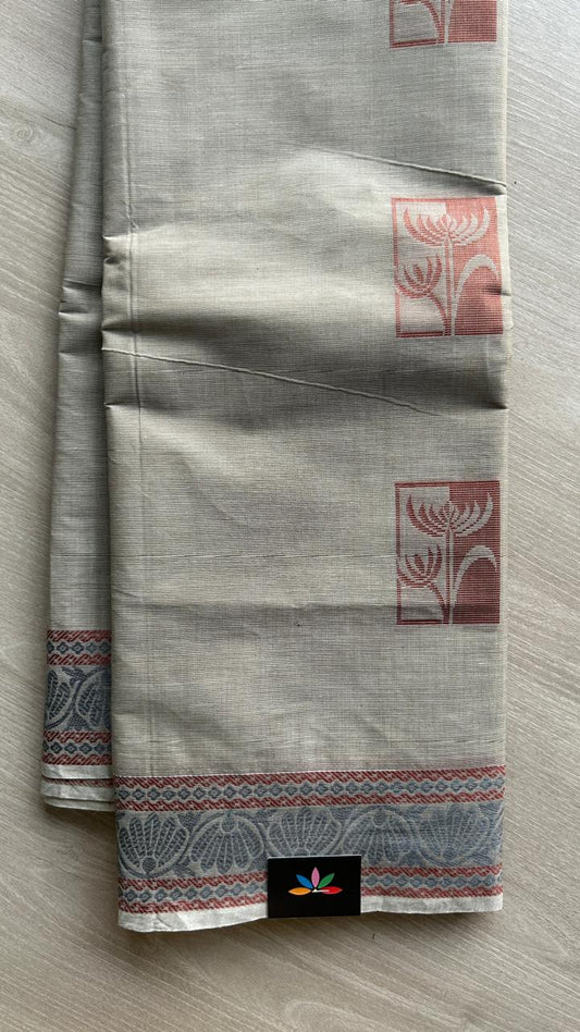 Woven Butta Cotton Saree -25511
