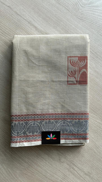 Woven Butta Cotton Saree -25511