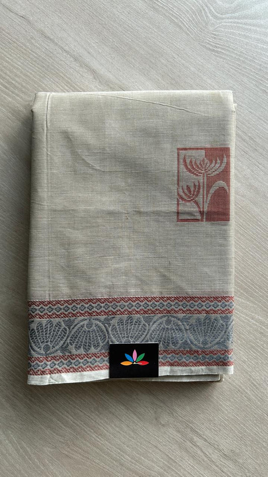 Woven Butta Cotton Saree -25511