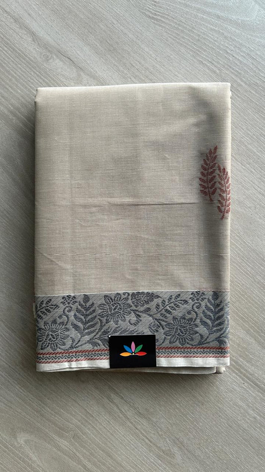 Woven Butta Cotton Saree -25513