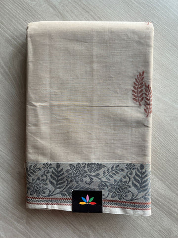 Woven Butta Cotton Saree -25513