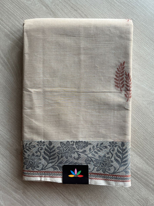 Woven Butta Cotton Saree -25513