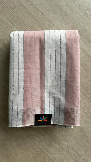 Simple Striped Cotton Saree -25514