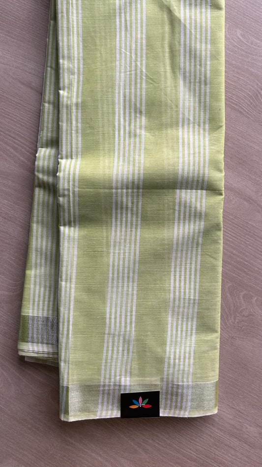 Simple Striped Cotton Saree -25518-25519