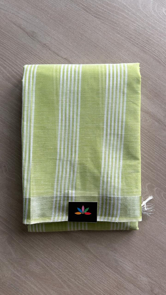 Simple Striped Cotton Saree -25518-25519