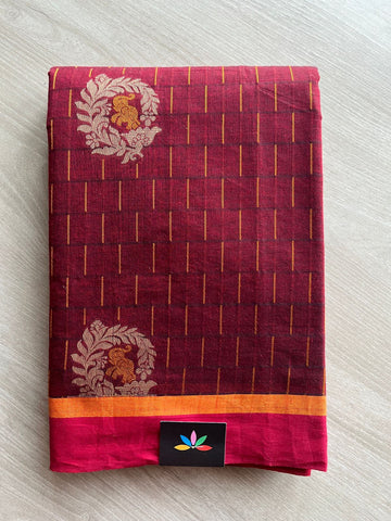 Intricately Woven Cotton Saree -25520