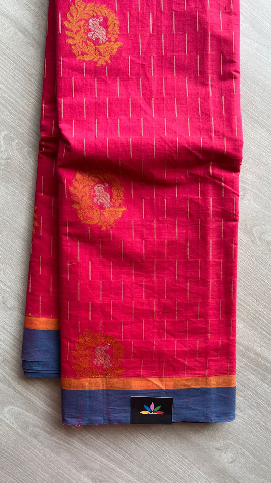 Intricately Woven Cotton Saree -25523