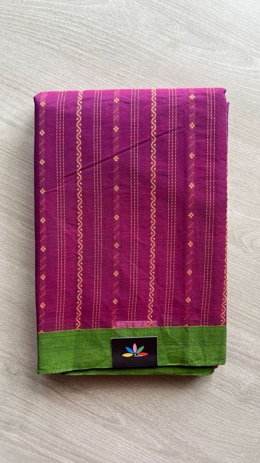Intricately Woven Cotton Saree -25525