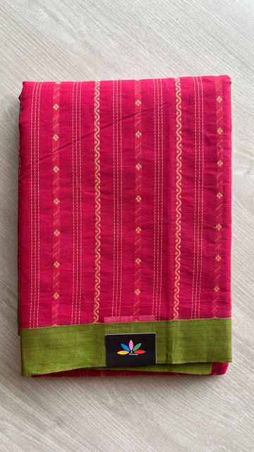 Intricately Woven Cotton Saree -25526