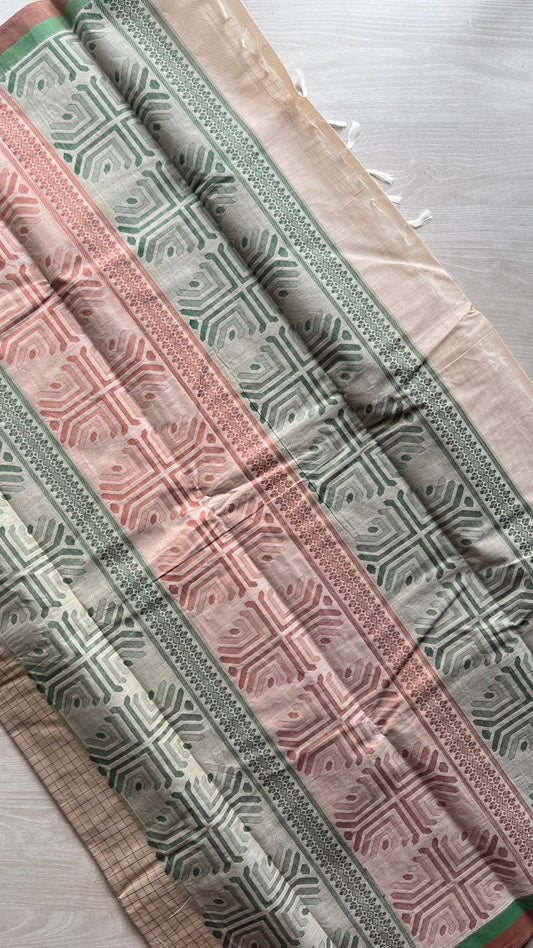 Intricately Woven Cotton Saree -25527