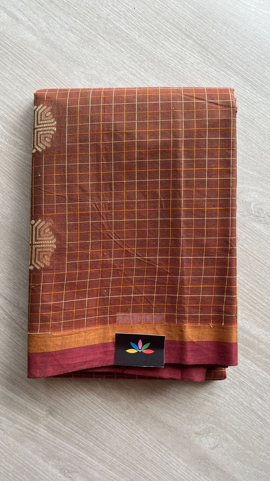 Intricately Woven Cotton Saree-25528