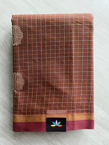 Intricately Woven Cotton Saree-25528