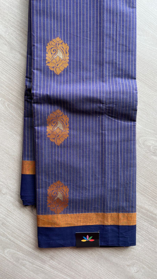 Intricately Woven Cotton Saree-25529
