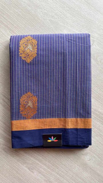 Intricately Woven Cotton Saree-25529