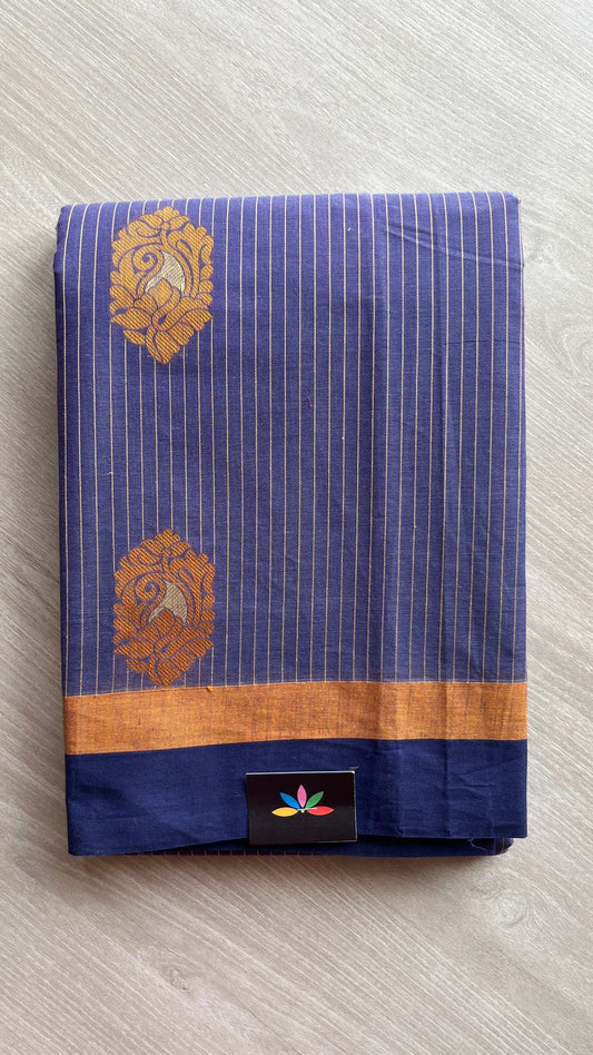 Intricately Woven Cotton Saree-25529