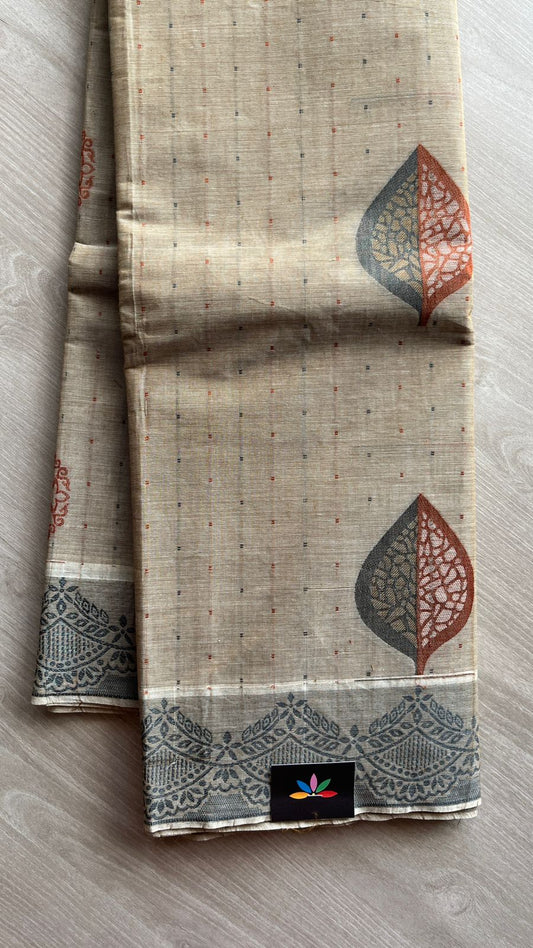 Intricately Woven Cotton Saree -25533