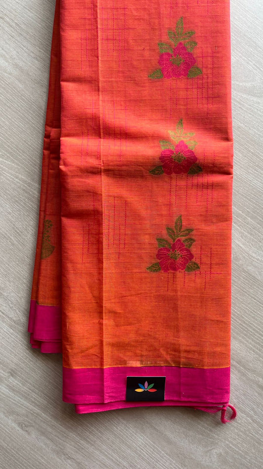 Intricately Woven Cotton Saree -25534