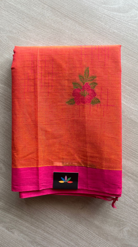 Intricately Woven Cotton Saree -25534