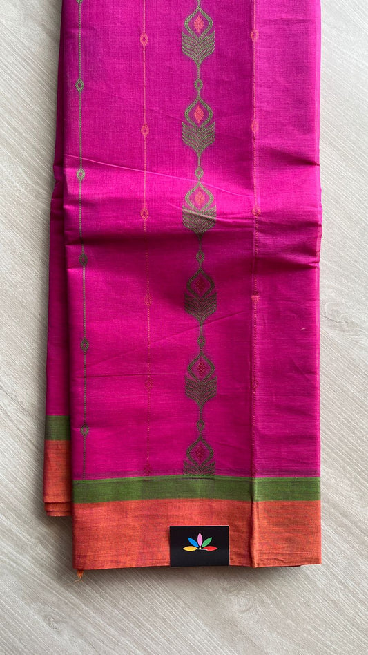 Intricately Woven Cotton Saree -25535