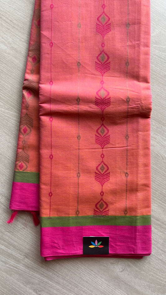 Intricately Woven Cotton Saree -25536
