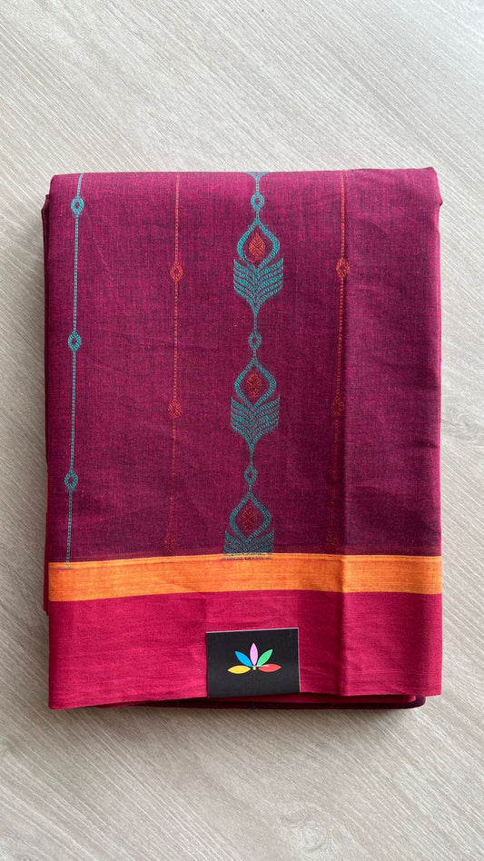 Intricately Woven Cotton Saree-25537