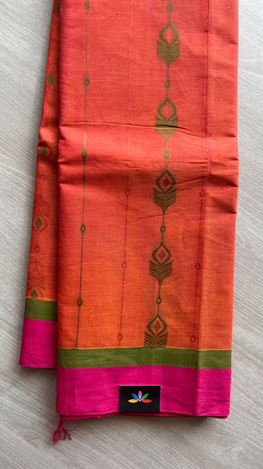 Intricately Woven Cotton Saree -25538