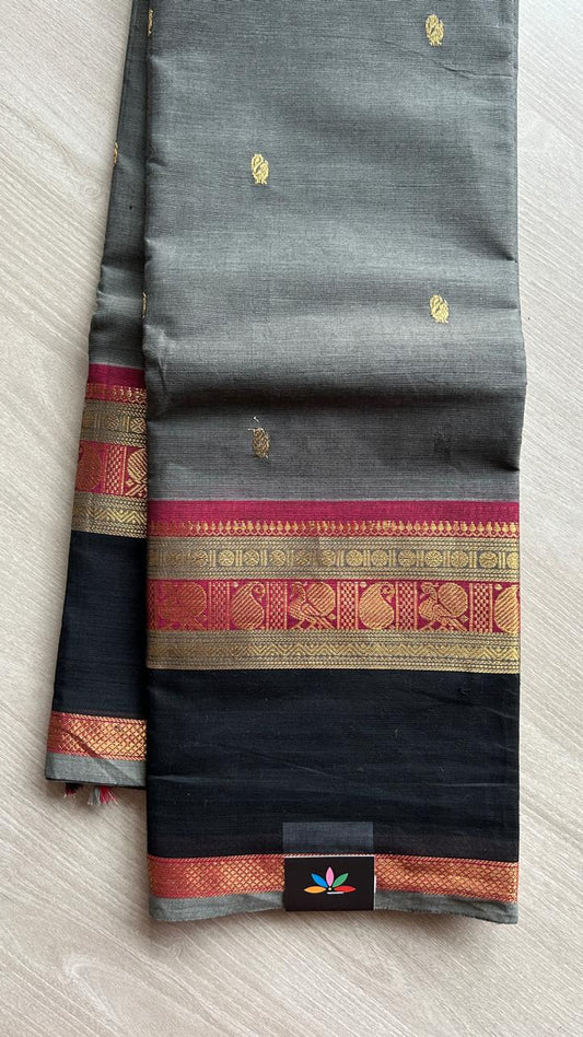 Zari Border Chettinad Cotton Saree - 25605