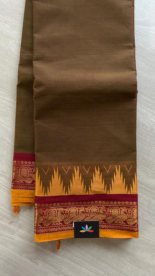 Zari Border Chettinad Cotton Saree - 25599
