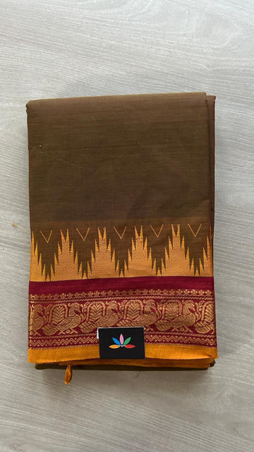 Zari Border Chettinad Cotton Saree - 25599