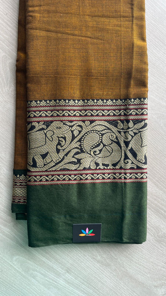 Long Border Narayanpet Cotton Saree -25625