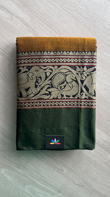 Long Border Narayanpet Cotton Saree -25625