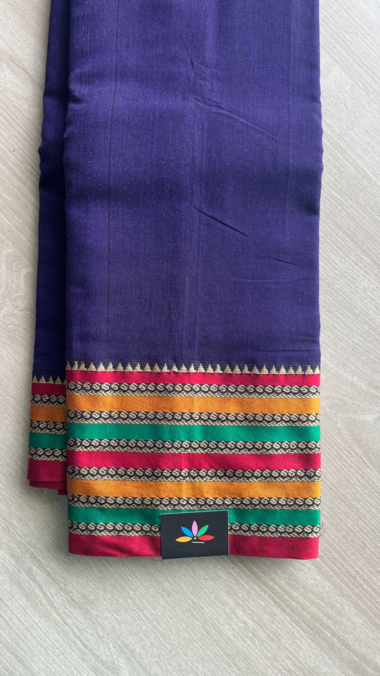 Long Border Narayanpet Cotton Saree -25629