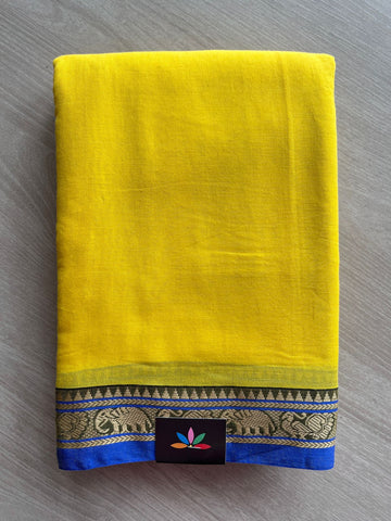 Elephant Border Narayanpet Mercerized Cotton Saree -25657-25658