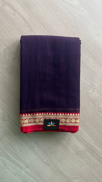 Small Border Narayanpet Mercerized Cotton Saree -25669-25670