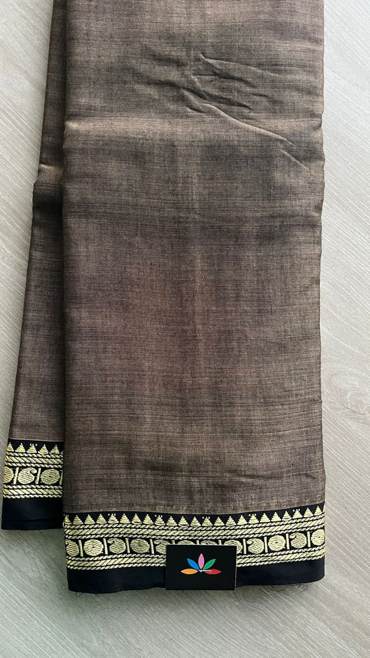 Small Border Narayanpet Mercerized Cotton Saree -25677-25678