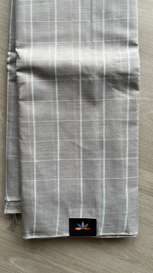 Checked Cotton Saree -25692