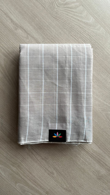 Checked Cotton Saree -25692