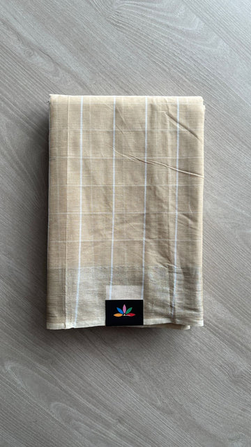 Checked Cotton Saree -25695