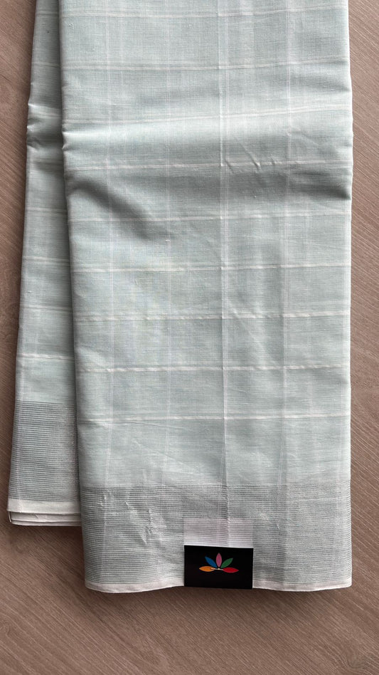 Checked Cotton Saree -25698