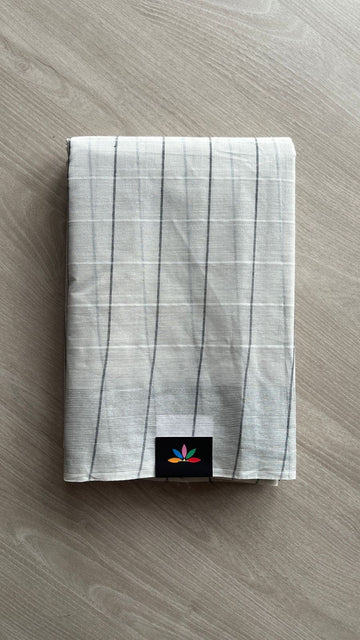 Checked Cotton Saree -25699