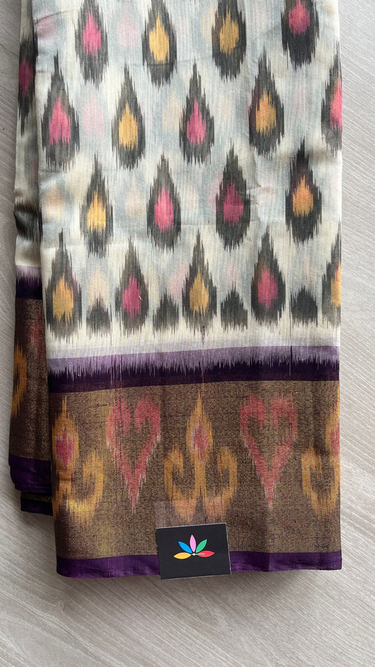 Ikkat Pallu Silk Cotton Saree -25711