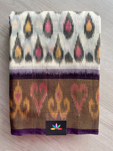 Ikkat Pallu Silk Cotton Saree -25711