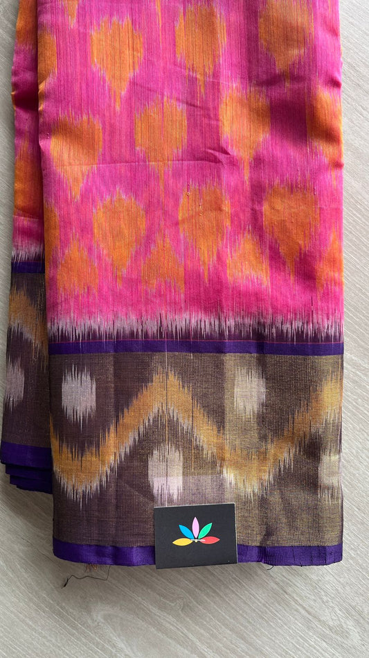 Ikkat Pallu Silk Cotton Saree -25712