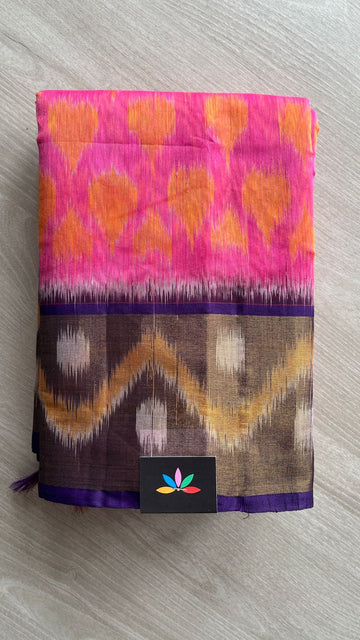 Ikkat Pallu Silk Cotton Saree -25712