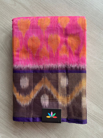 Ikkat Pallu Silk Cotton Saree -25712