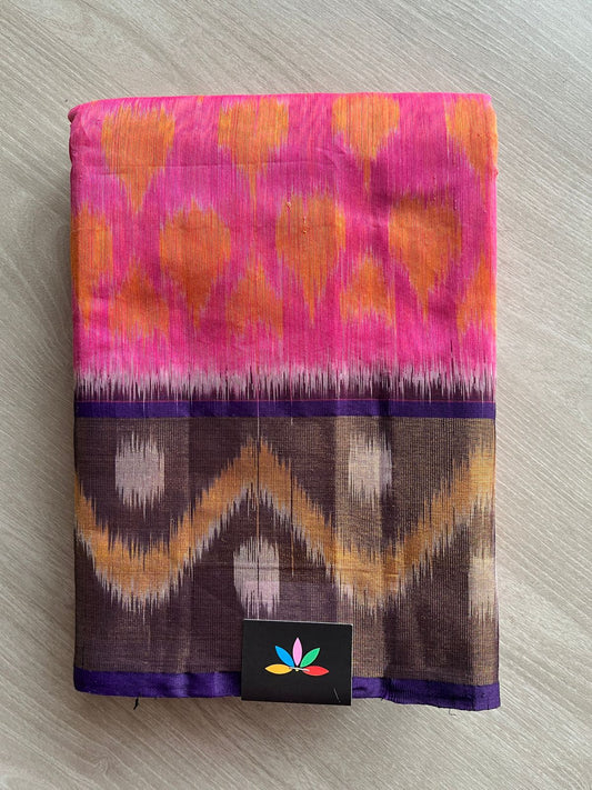 Ikkat Pallu Silk Cotton Saree -25712
