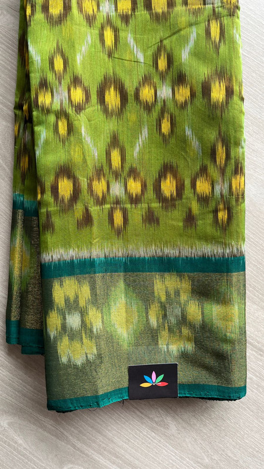 Ikkat Pallu Silk Cotton Saree -25713