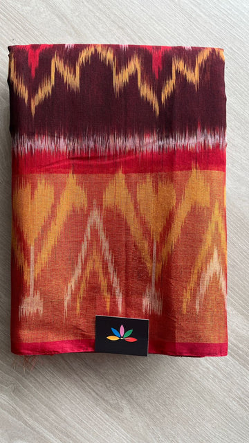Ikkat Pallu Silk Cotton Saree -25714